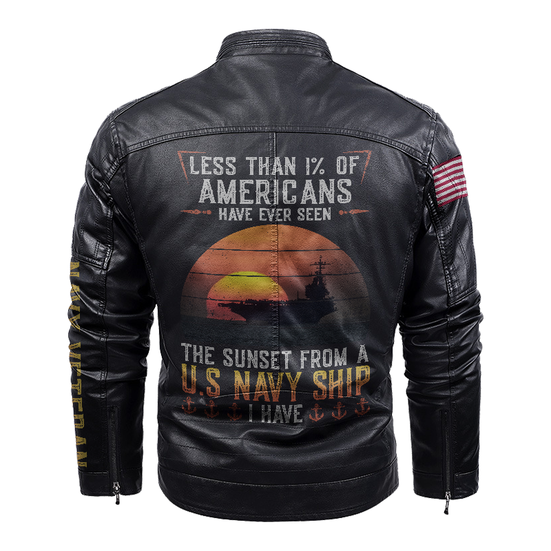 Less Than 1% Sunset Leather Yellow Fleece Jacket