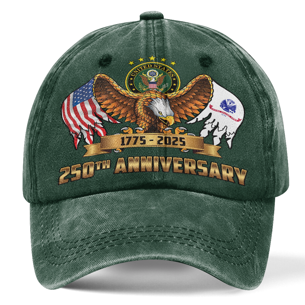 Army 250th Anniversary Washed Cap