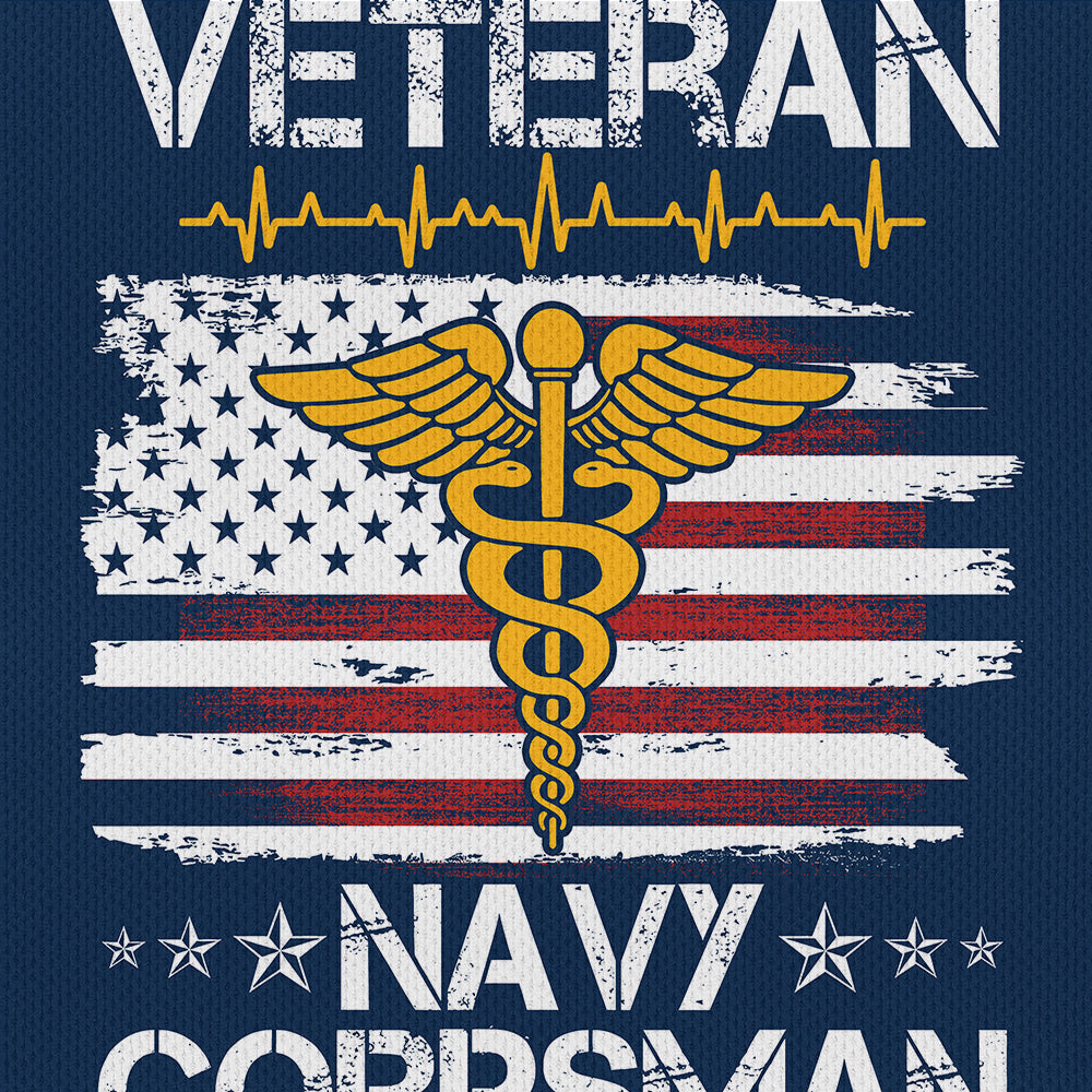 Navy Corpsman Raglan Zip Polo Shirt