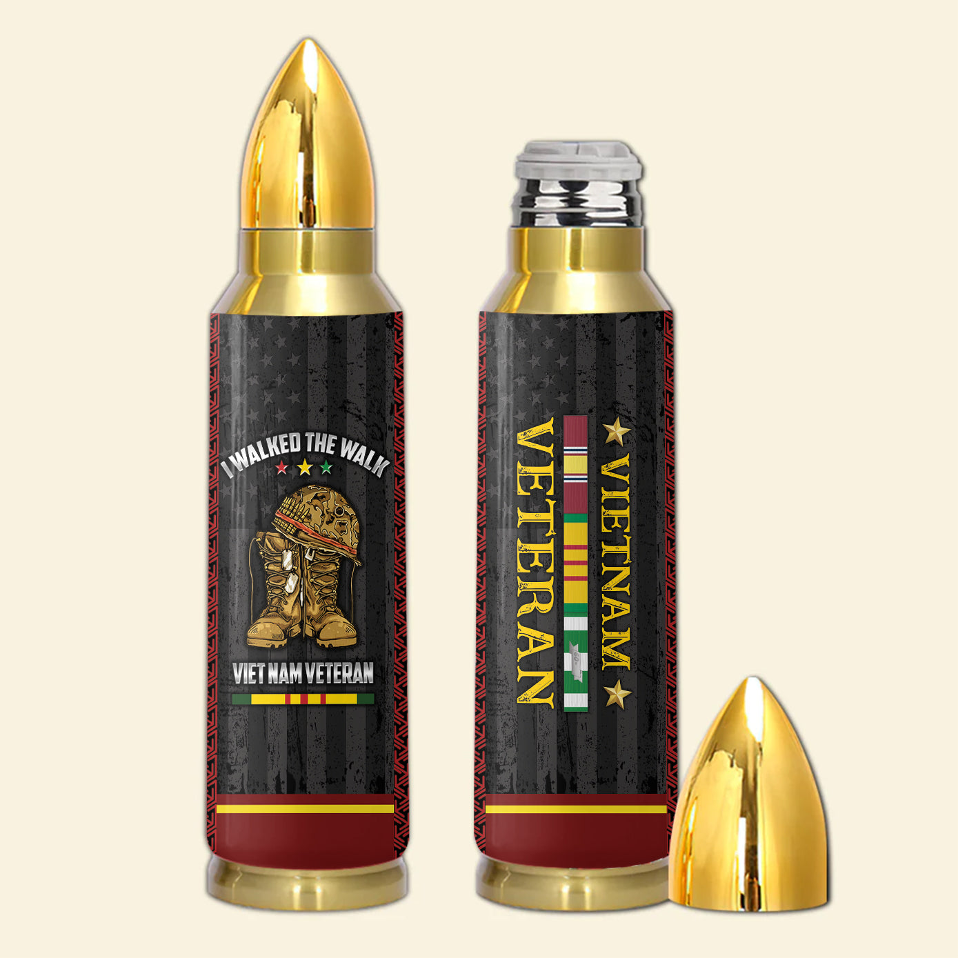 Vietnam Veteran I Walked The Walk Bullet Tumbler