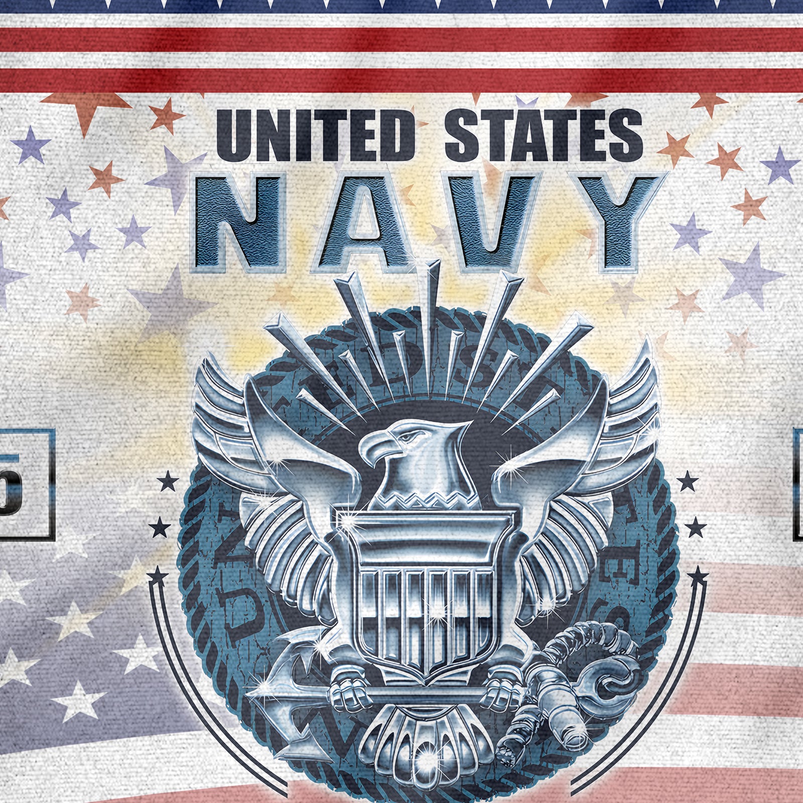 Navy 250th Anniversary House Flag