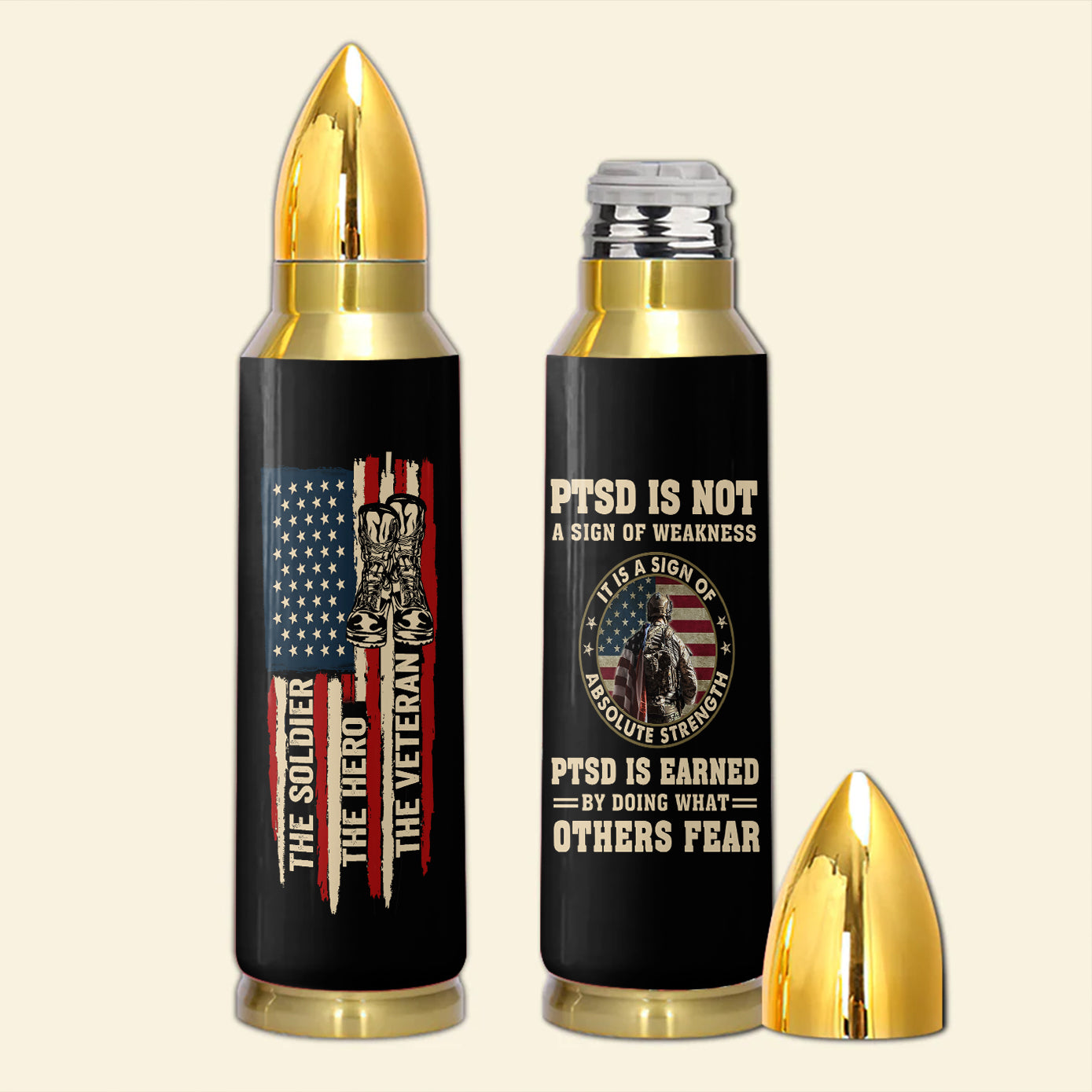 PTSD Is Not A Sign Of Weakness Bullet Tumbler