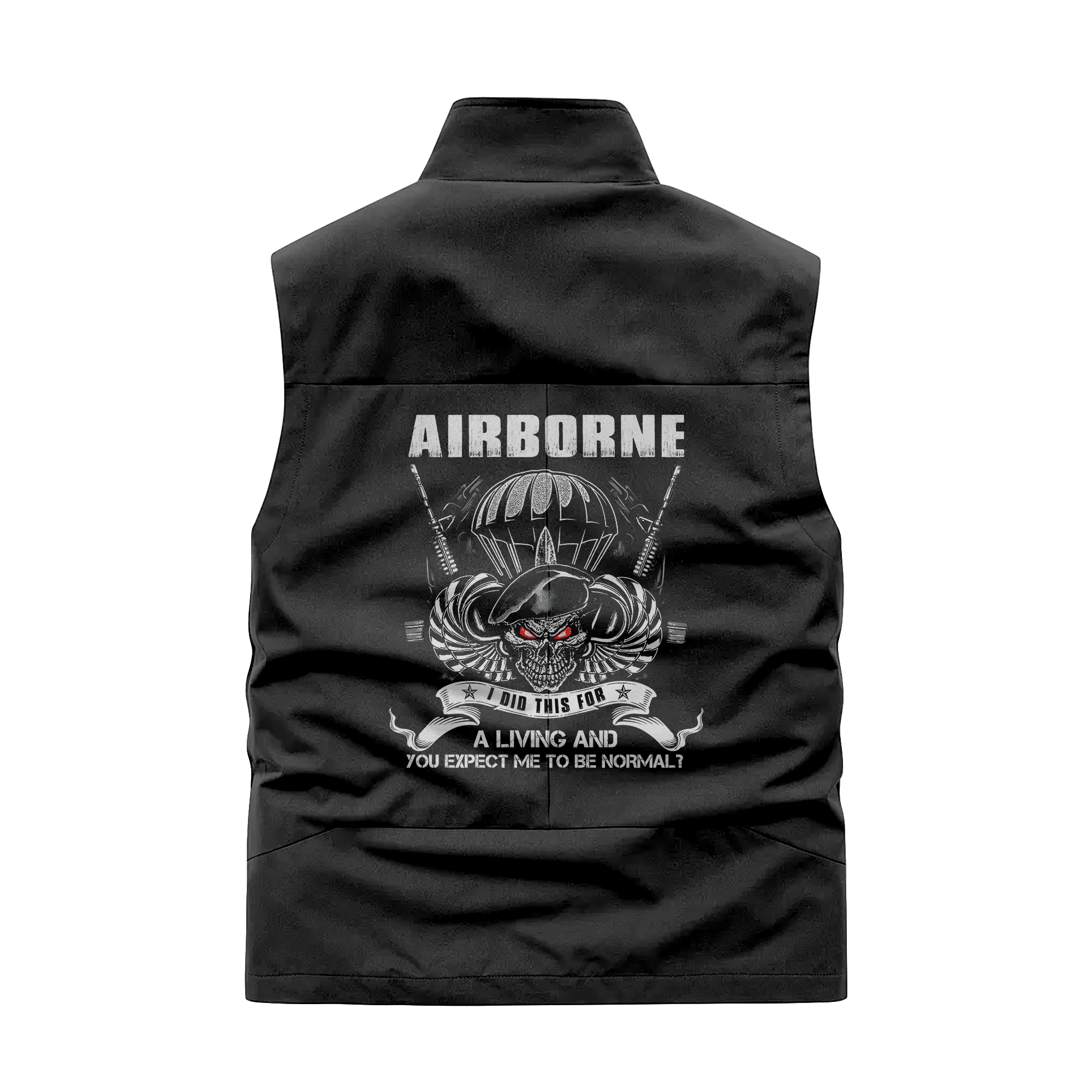 Personalizable Airborne I Did This For A Living Pocket Vest