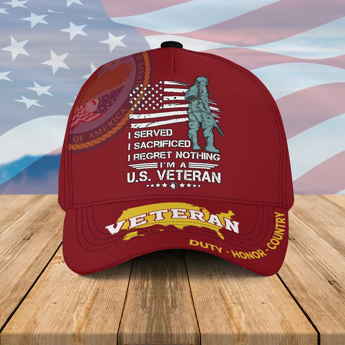 Veteran I Served I Sacrificed Hat Cap