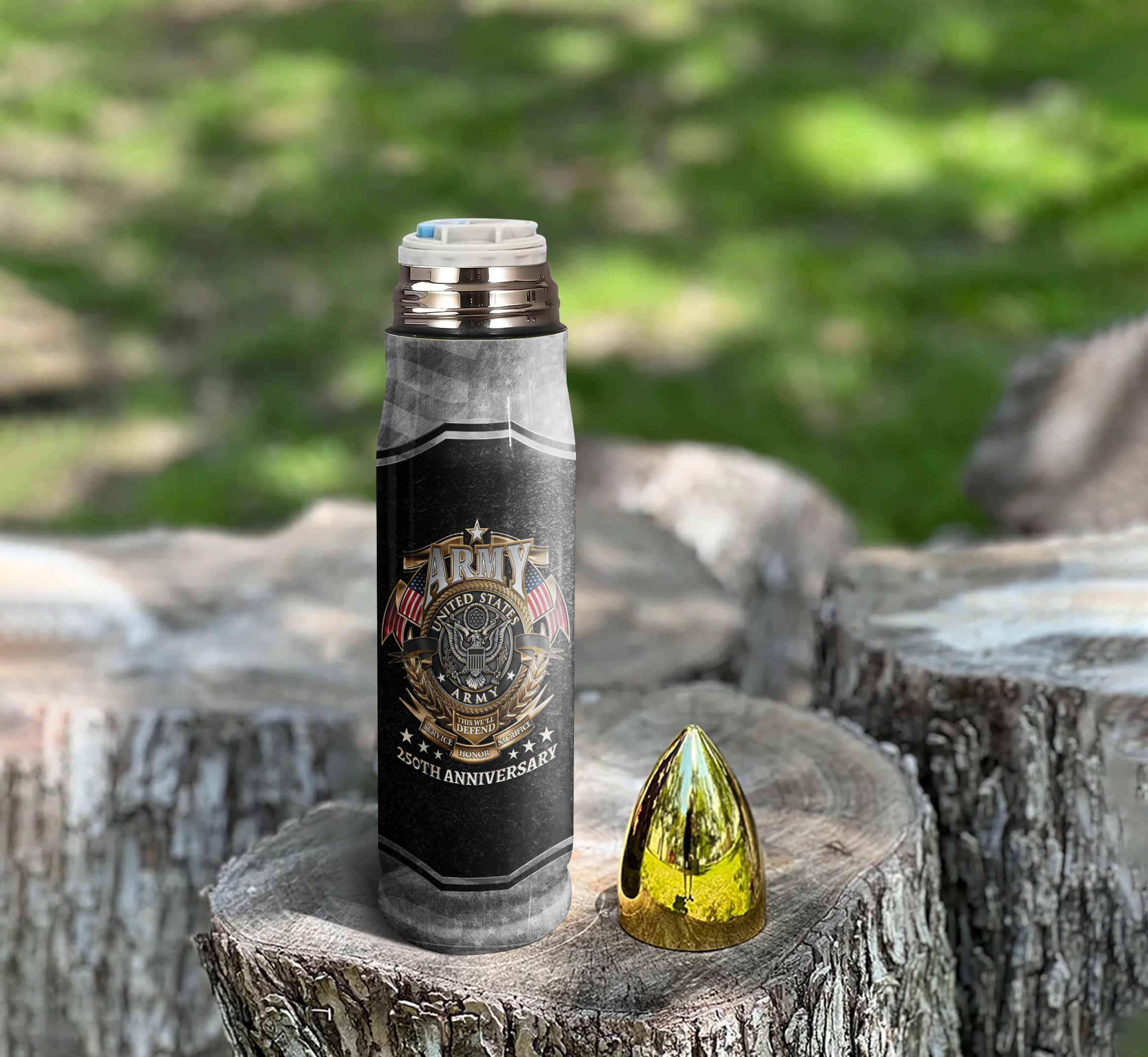 Army 250th Anniversary Bullet Tumbler