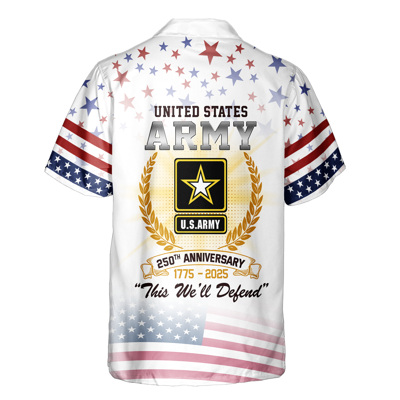 Army 250th Anniversary Cuban Shirt