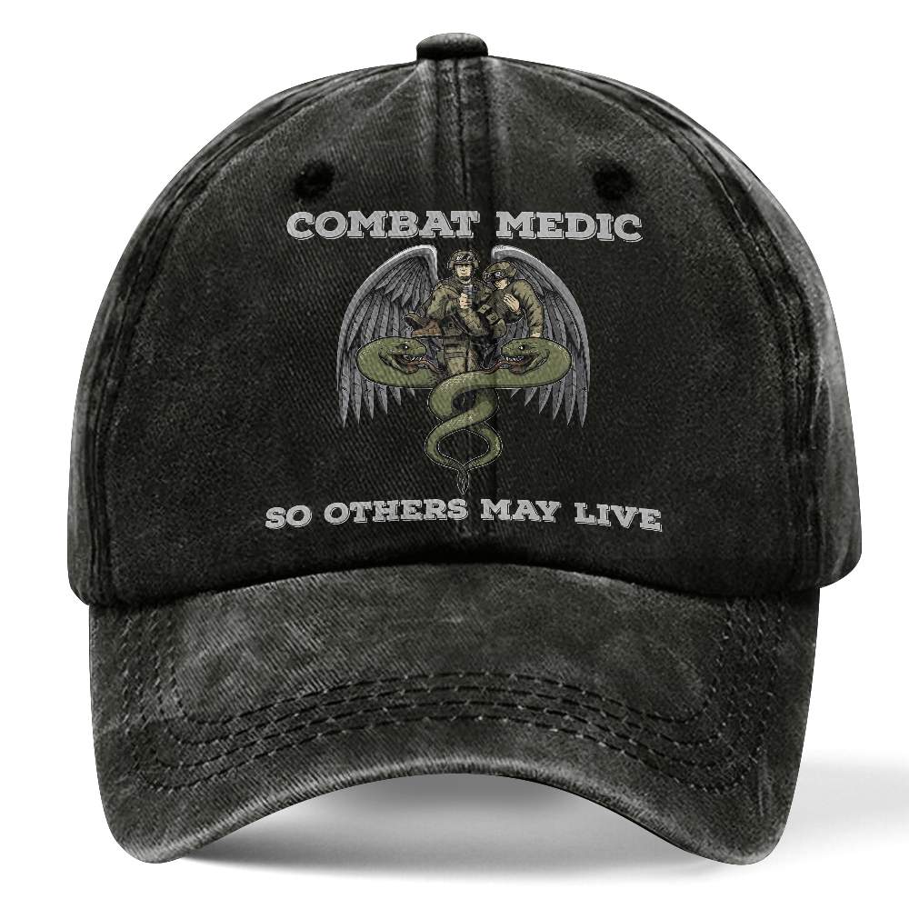 Personalizable Combat Medic Washed Cap