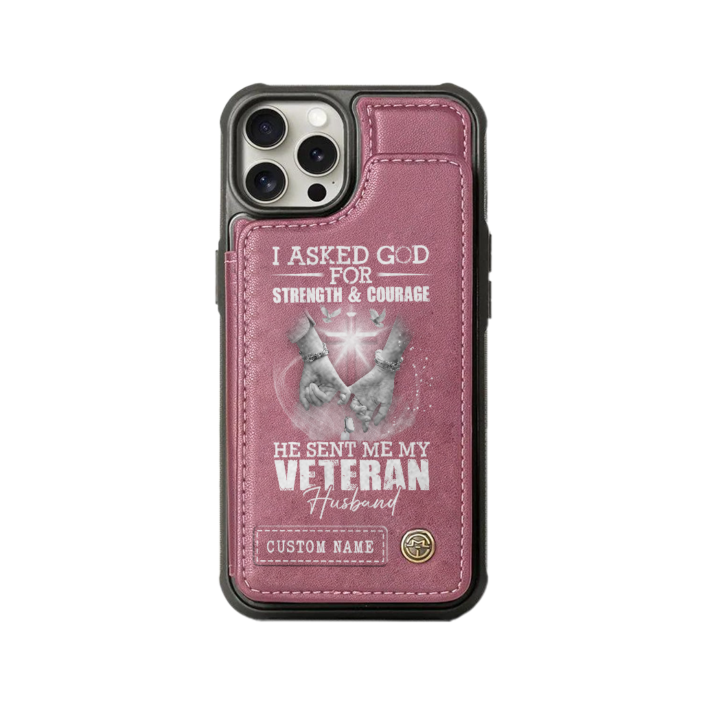 Personalizable Veteran's Wife Wallet Phone Case