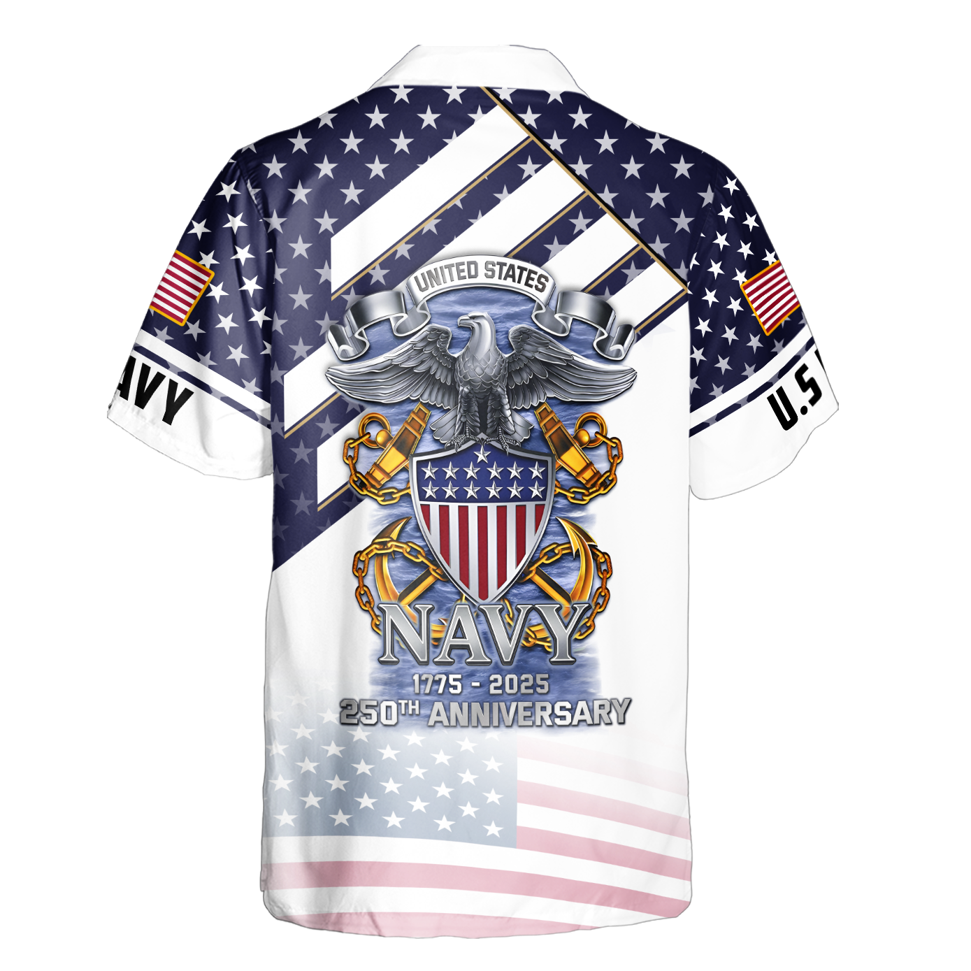 Navy 250th Anniversary Cuban Shirt