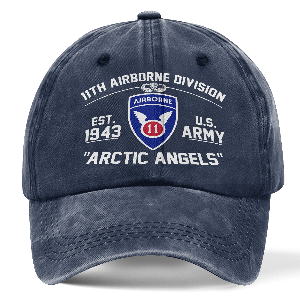 Personalizable 11th Airborne Division Washed Cap