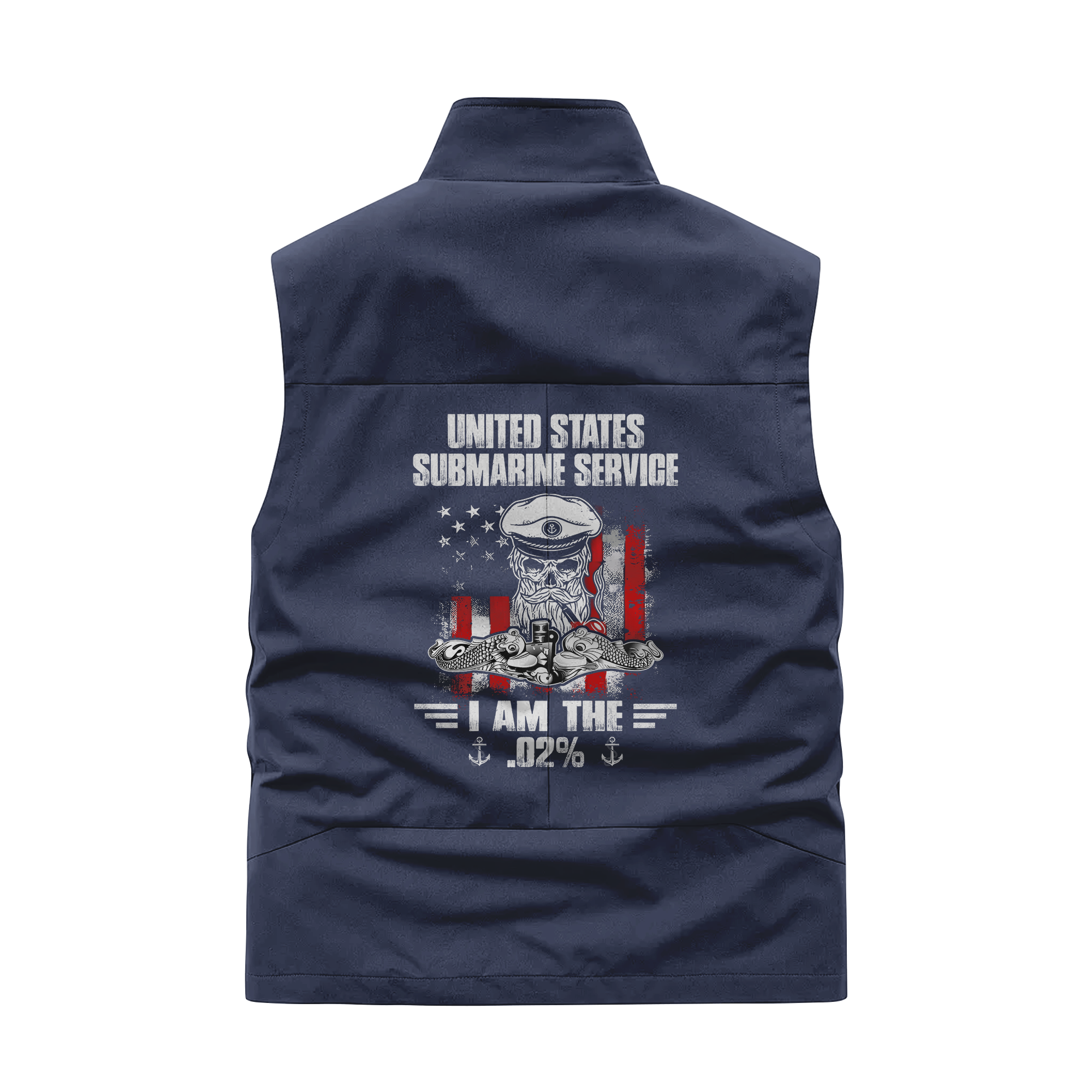 Navy Submarine I'm .02% Pocket Vest