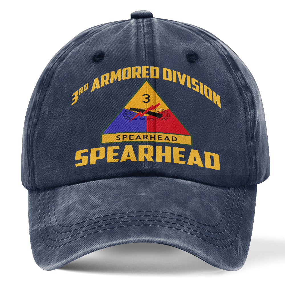 Personalizable Army 3rd Armored Division Washed Cap