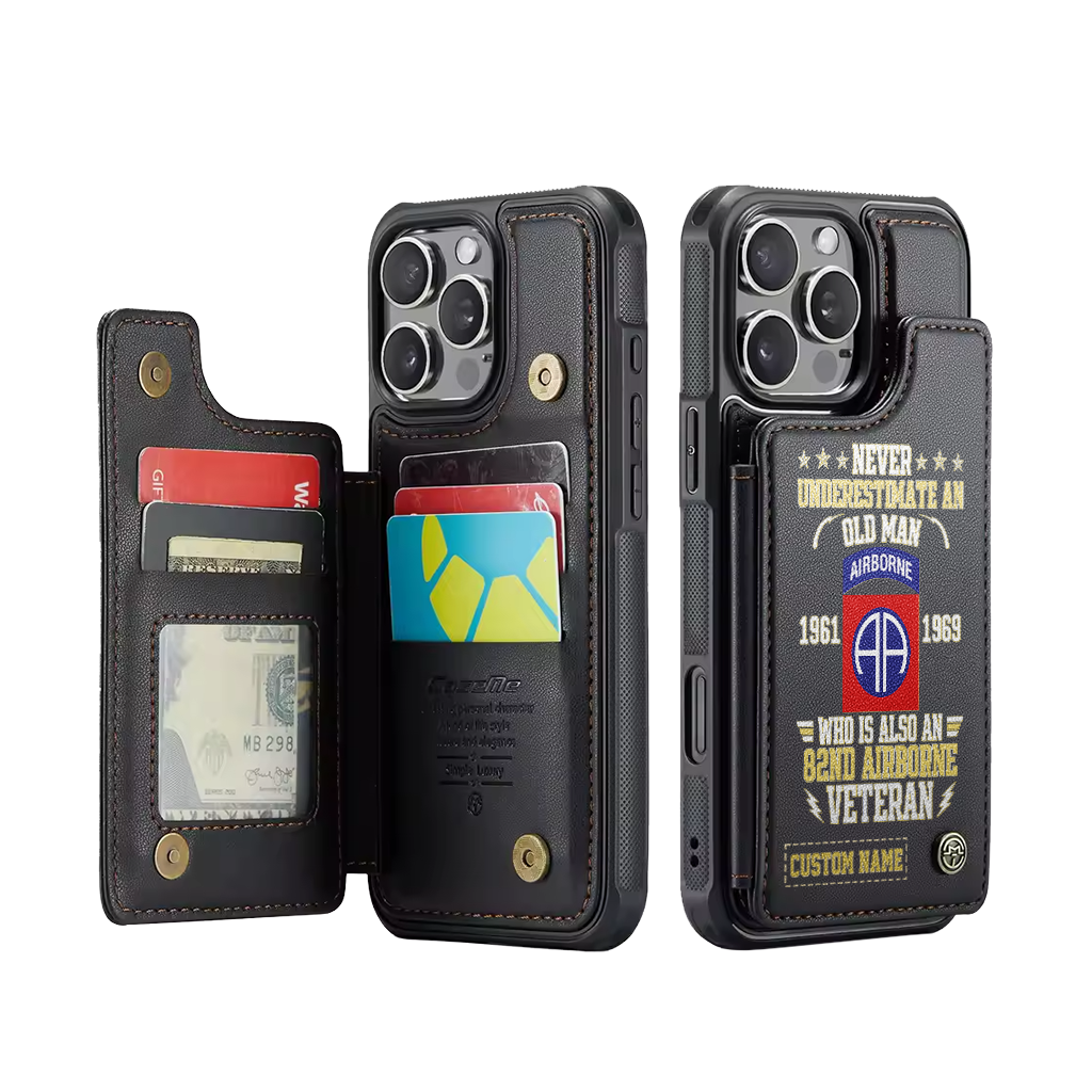 Personalizable 82nd Airborne Division Wallet Phone Case