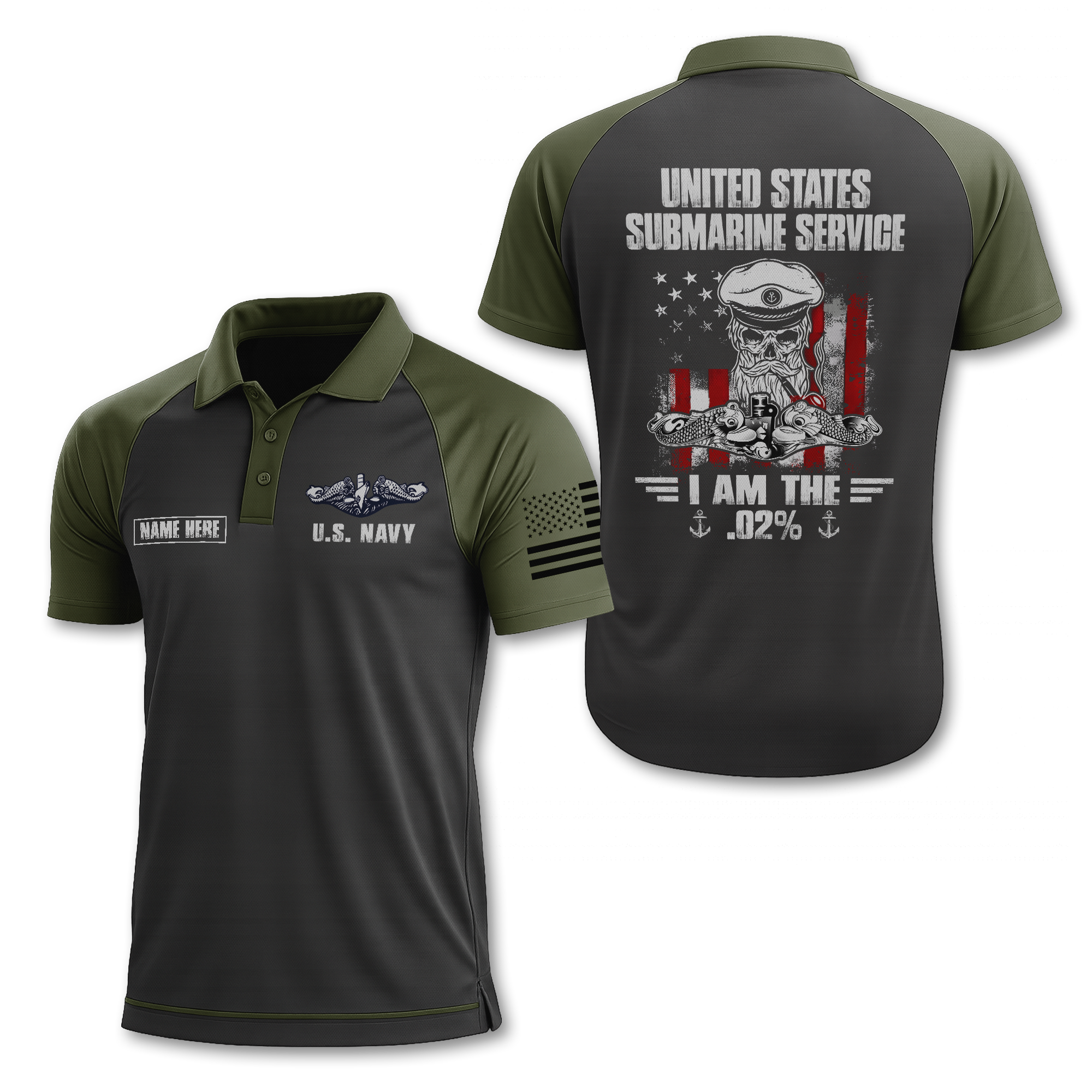 Navy Submarine Polo Shirt
