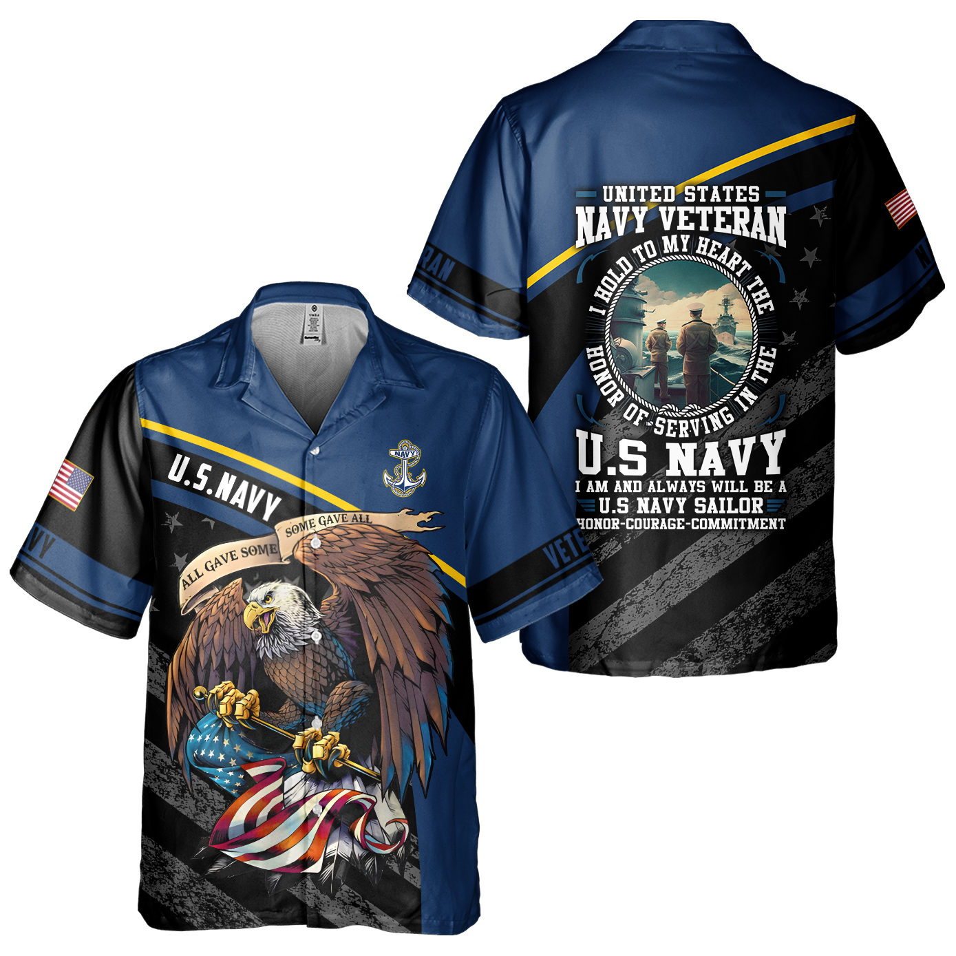 Honor Of Serving In The Navy Cuban Shirt