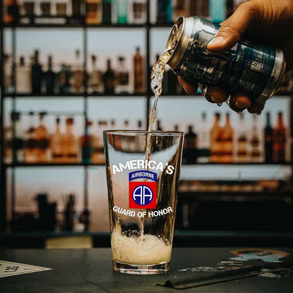 Airborne America's Guard Of Honor Pint Glass