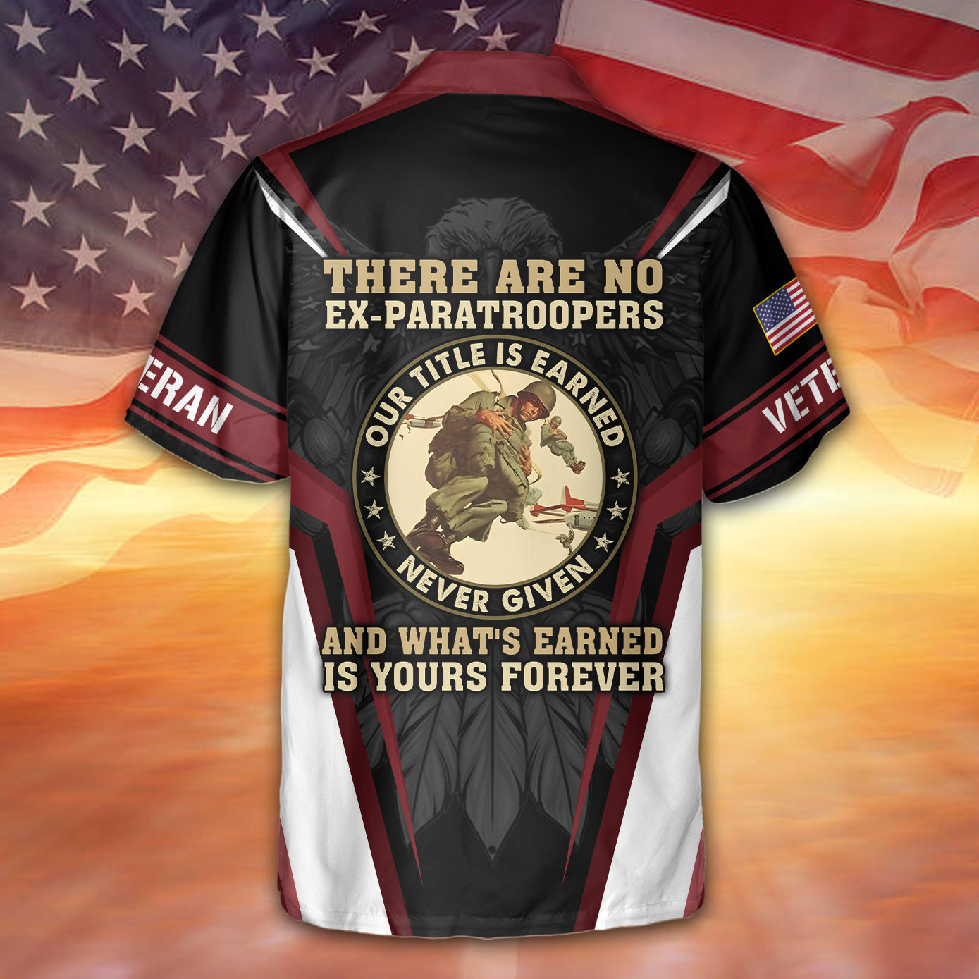 There Are No Ex-Paratroopers Hawaiian Shirt