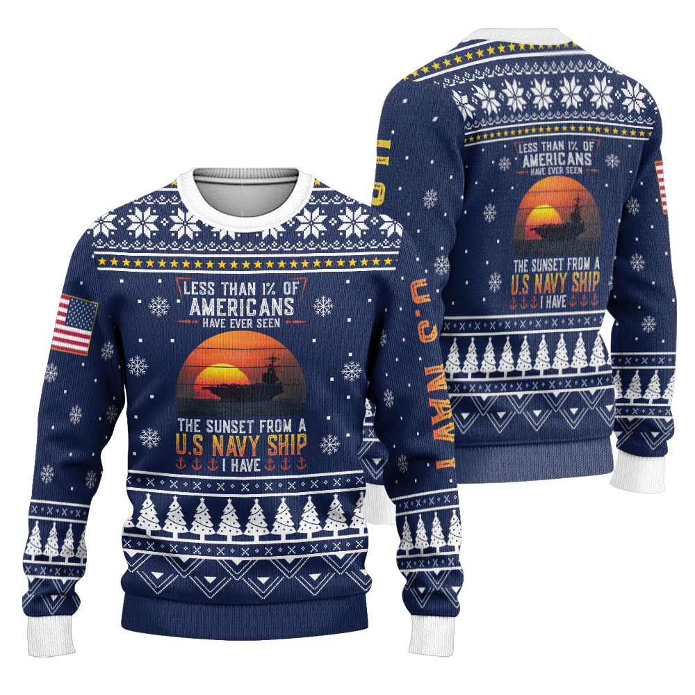 Less Than 1% Sunset Ugly Knitted Sweatshirt