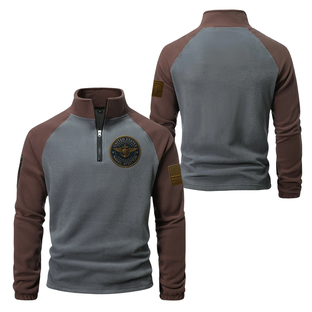 Naval Aviation Half-Zip Raglan Sweatshirt