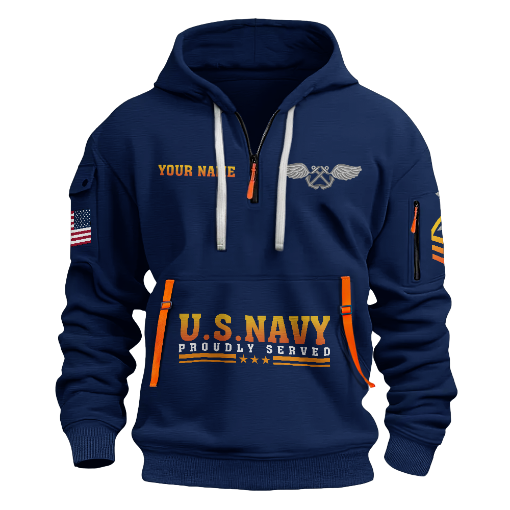 Less Than 1% Sunset Personalizable Quarter Zip Hoodie