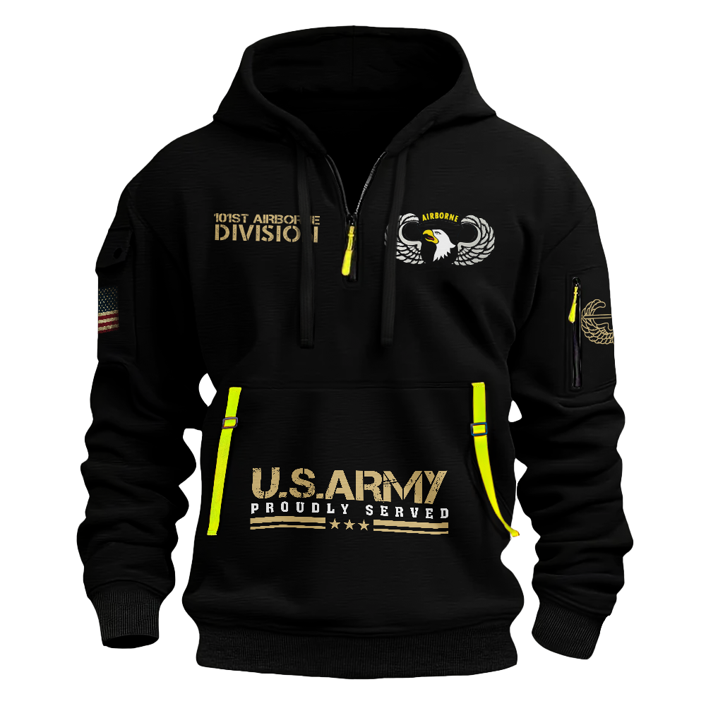 101st Airborne Division Quarter Zip Hoodie