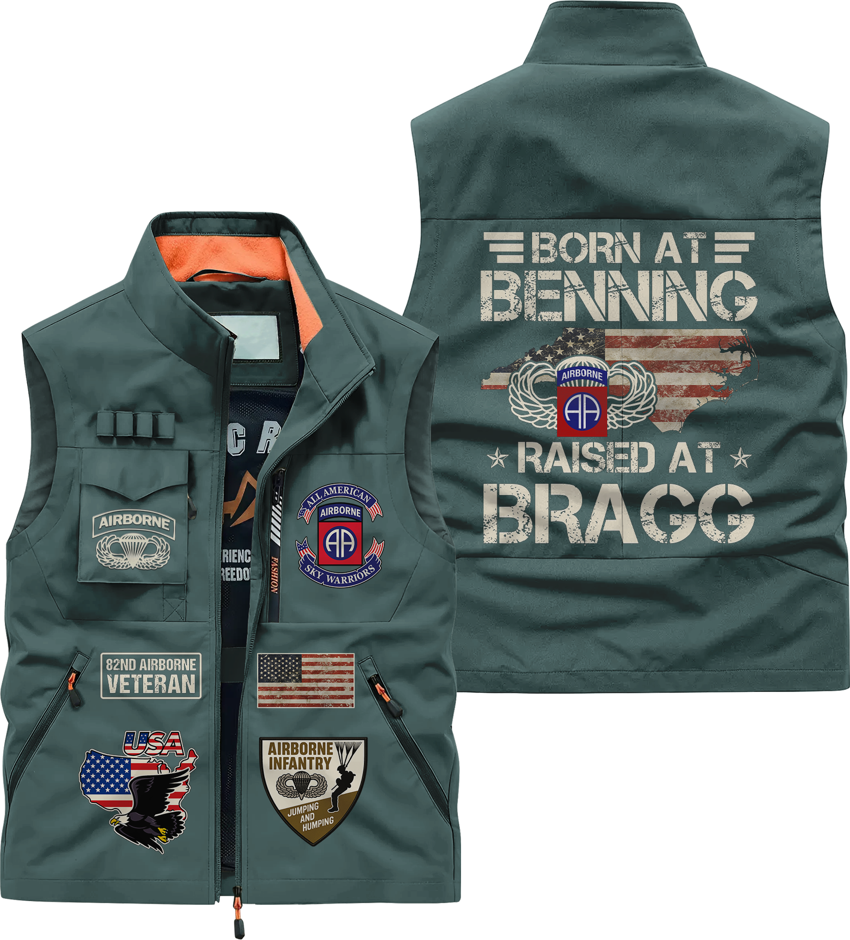 82nd Airborne Born At Benning Pocket Vest