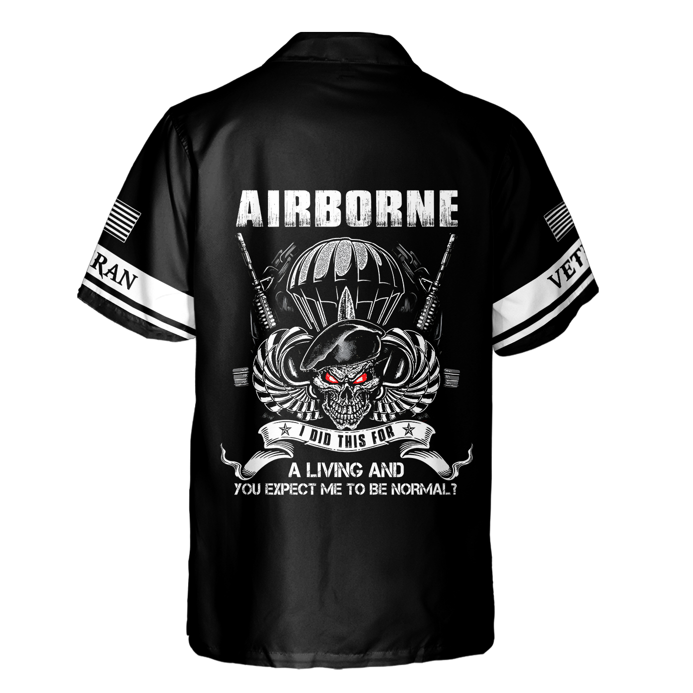 Airborne I Did This For A Living Cuban Shirt