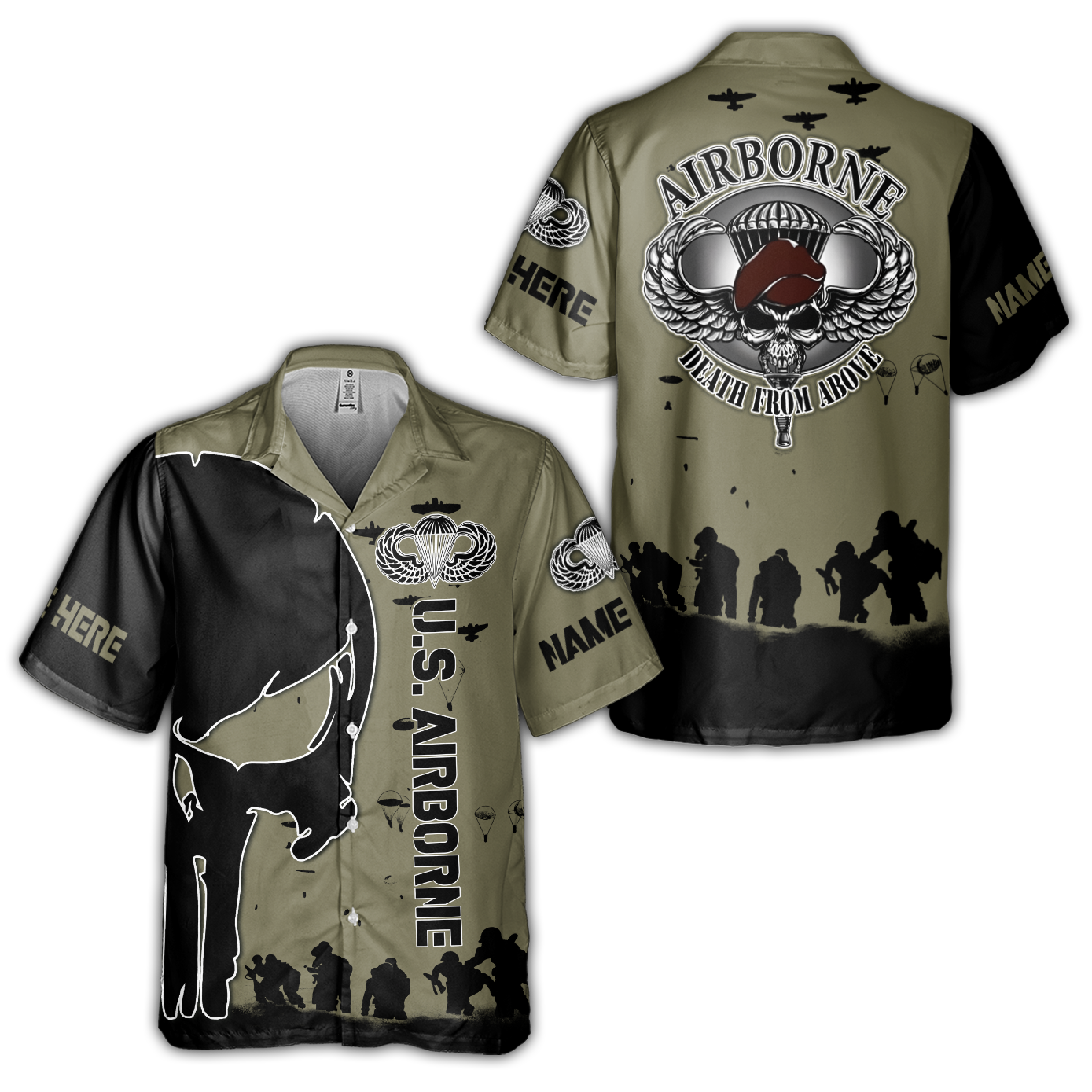 Airborne Death From Above Cuban Shirt