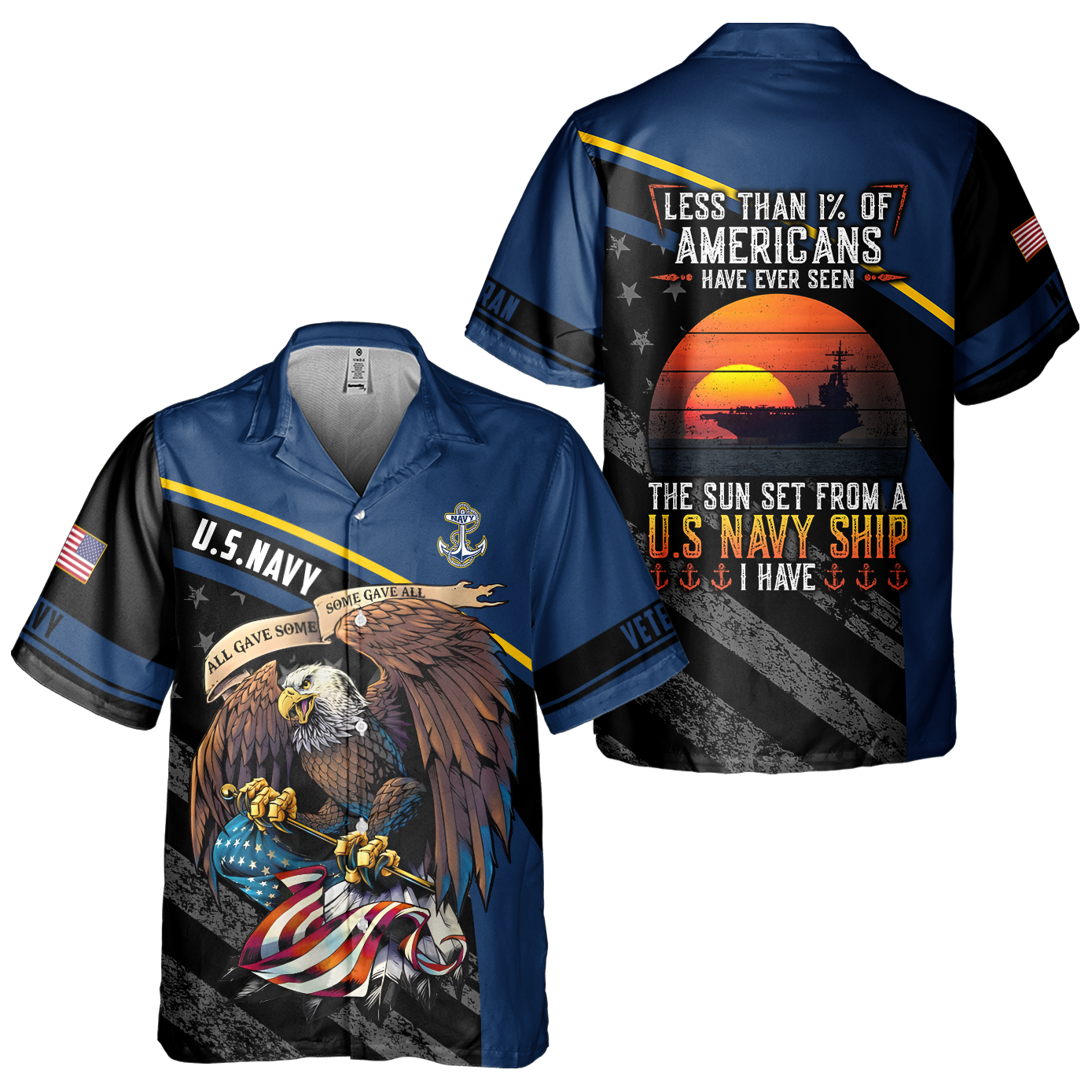 Have Ever Seen The Sunset From A Navy Ship Cuban Shirt