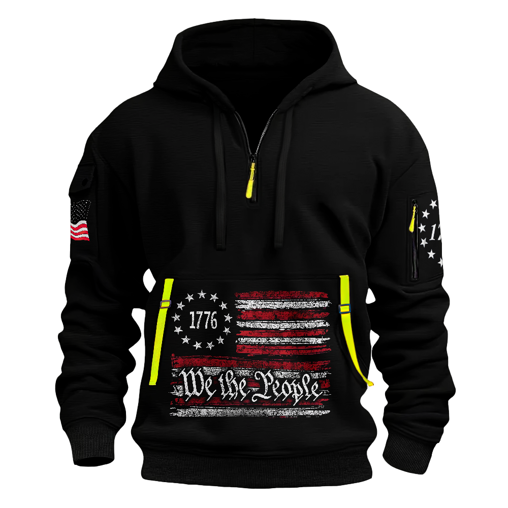 The Greatest Danger To American Freedom Quarter Zip Hoodie