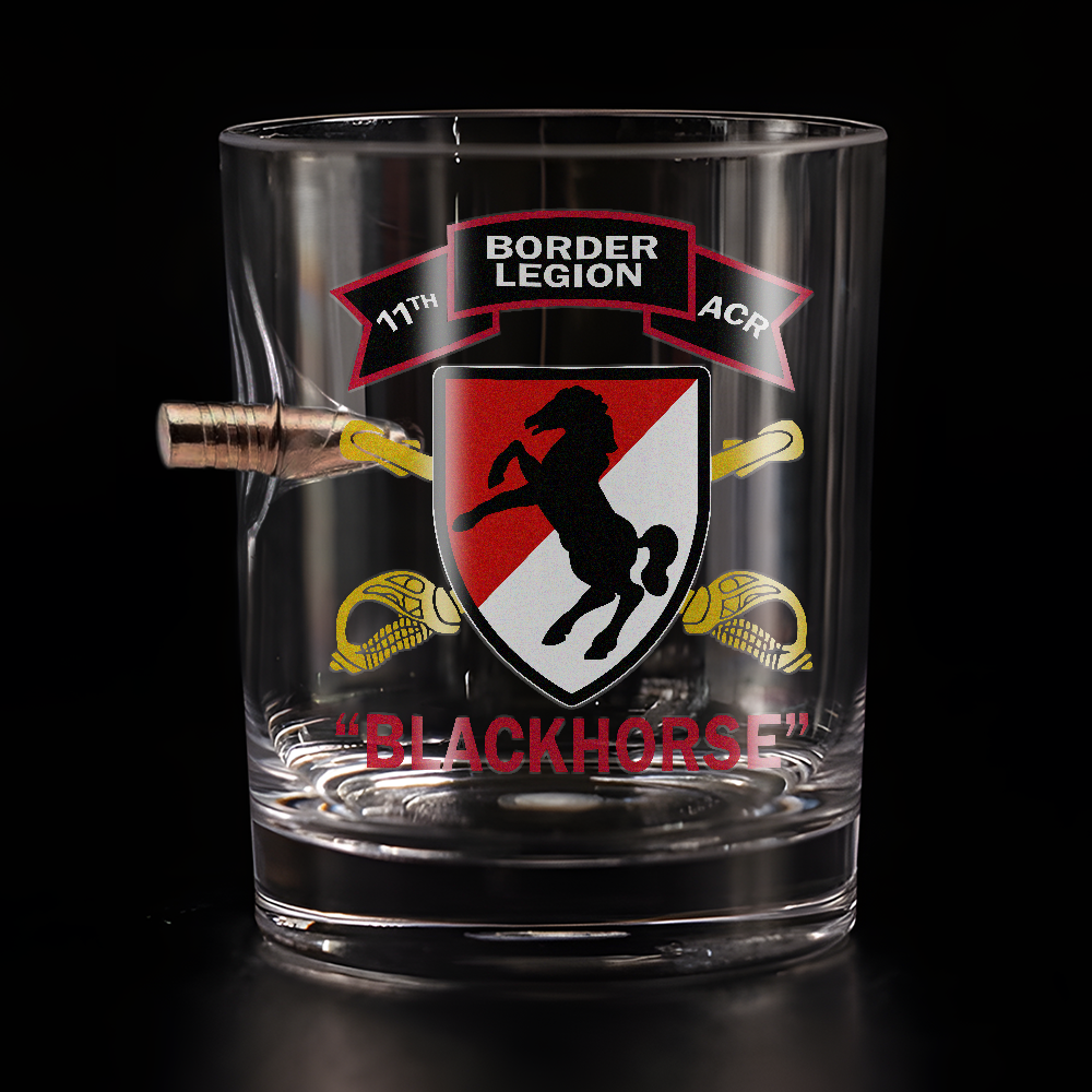 11th ACR Border Legion Bullet Whiskey Glass