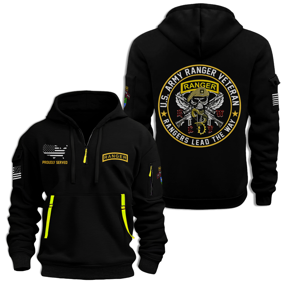75th Ranger Regiment Quarter Zip Hoodie