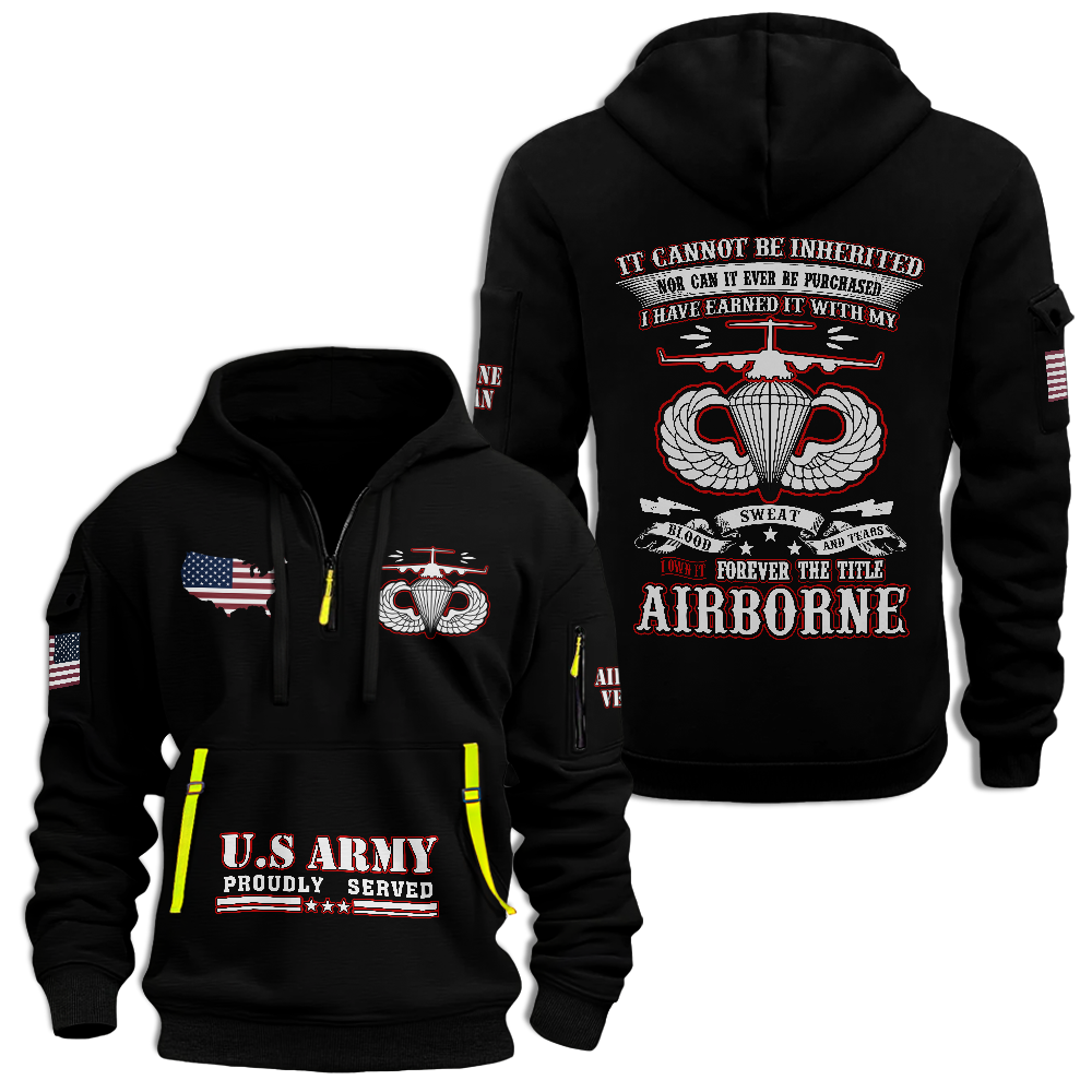 I Own It Forever The Title Airborne Quarter Zip Hoodie