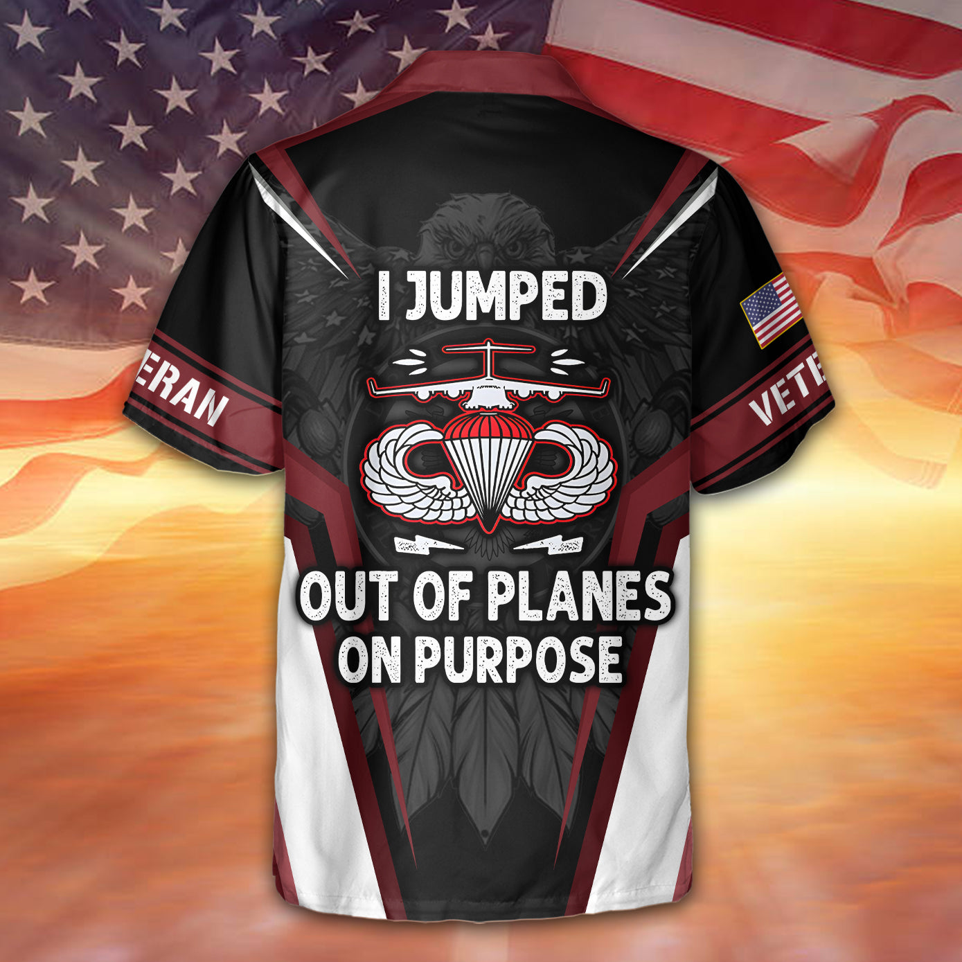 Airborne I Jumped Out Of Planes On Purpose Hawaiian Shirt