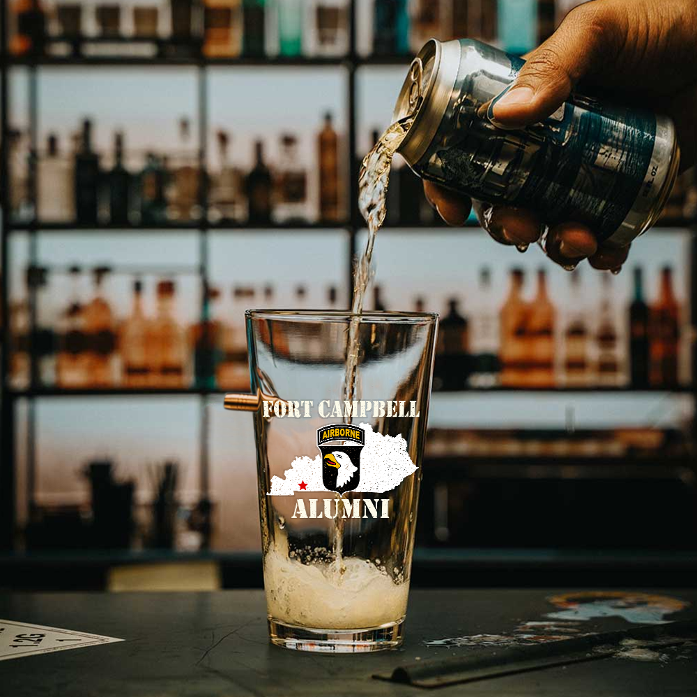 Fort Campbell Alumni Bullet Pint Glass