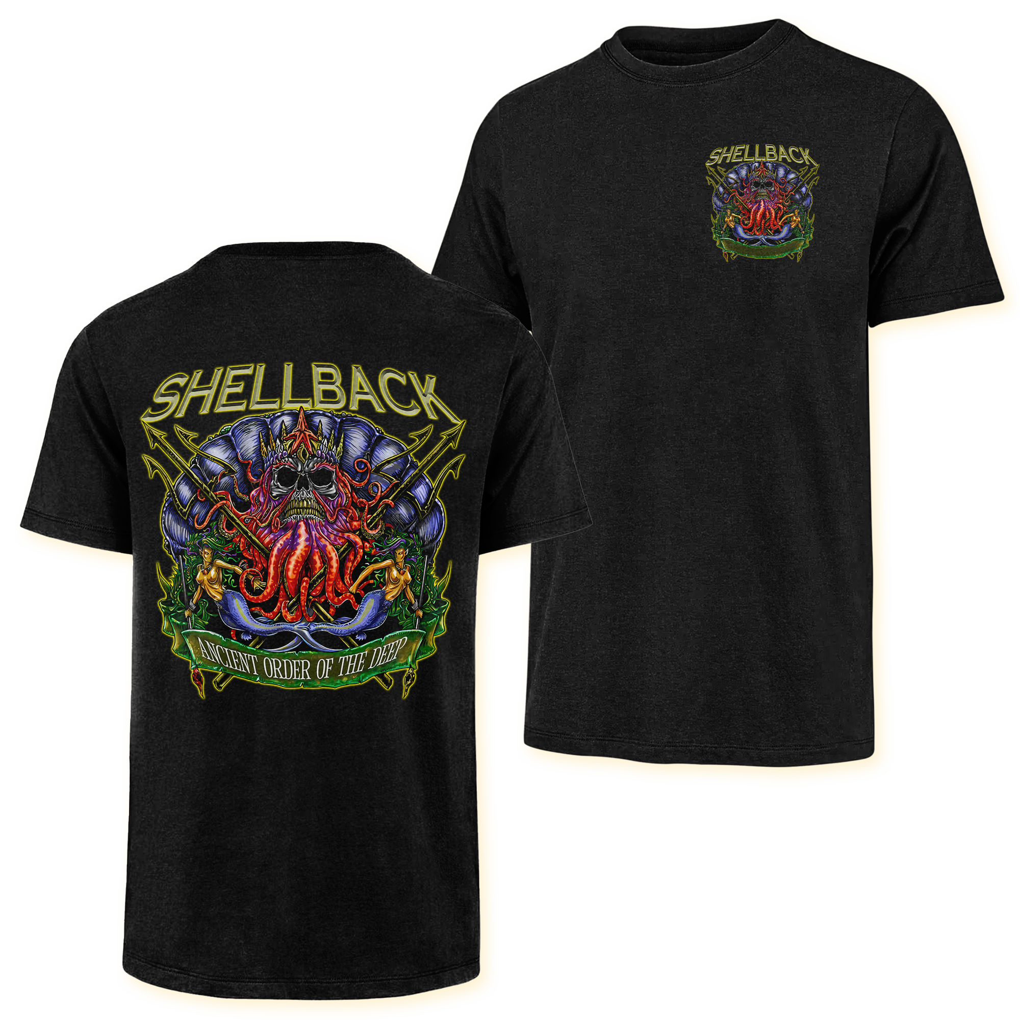 Shellback Ancient Order Of The Deep Double Side Classic T-shirt