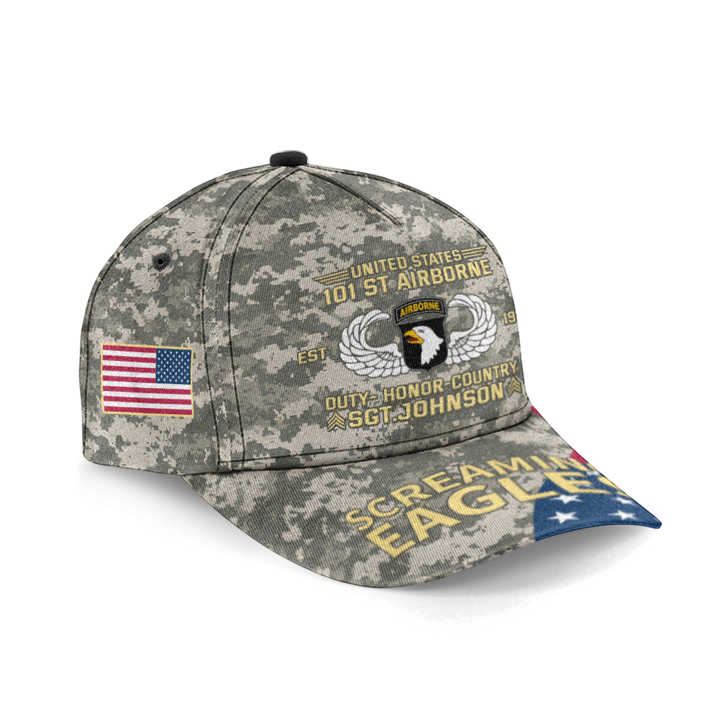Personalized 101st Airborne Veteran Classic Cap