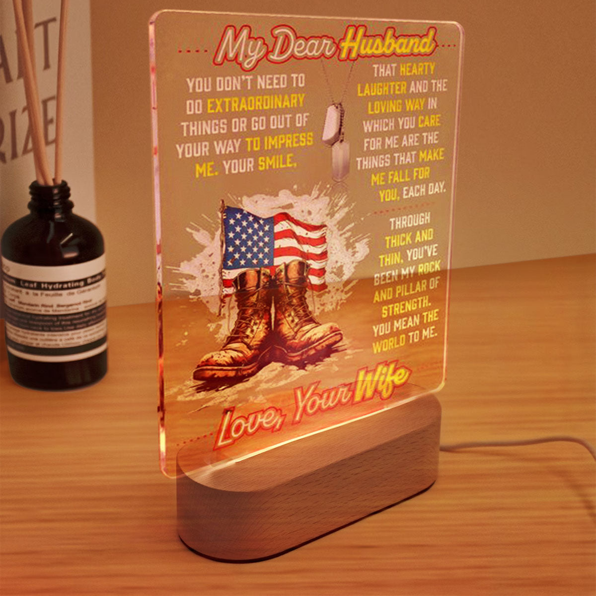 Veteran  My Dear Husband - 3D LED LAMP