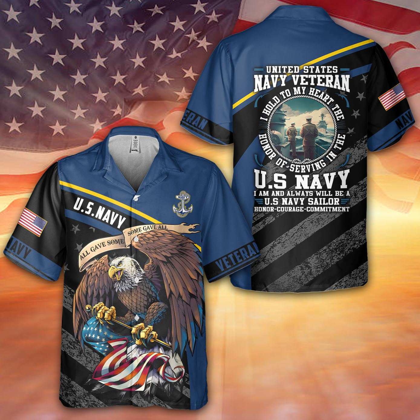 Honor Of Serving In The Navy Hawaiian Shirt