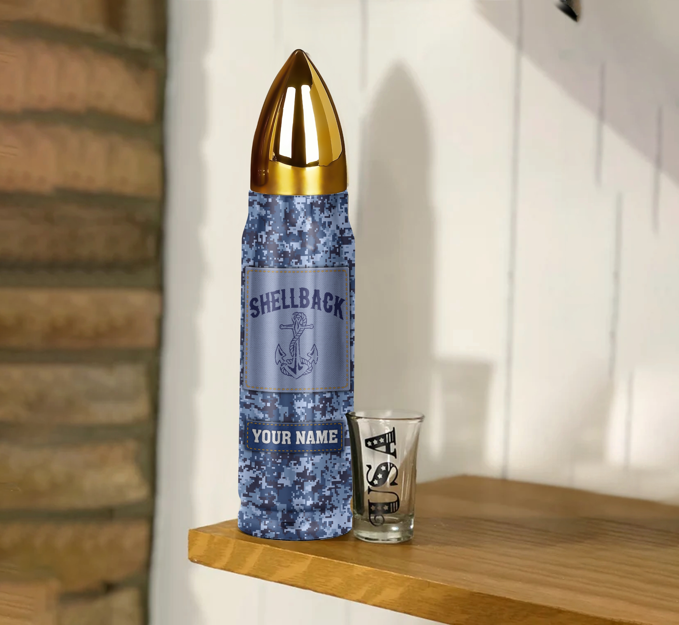 Navy Shellback Bullet Tumbler