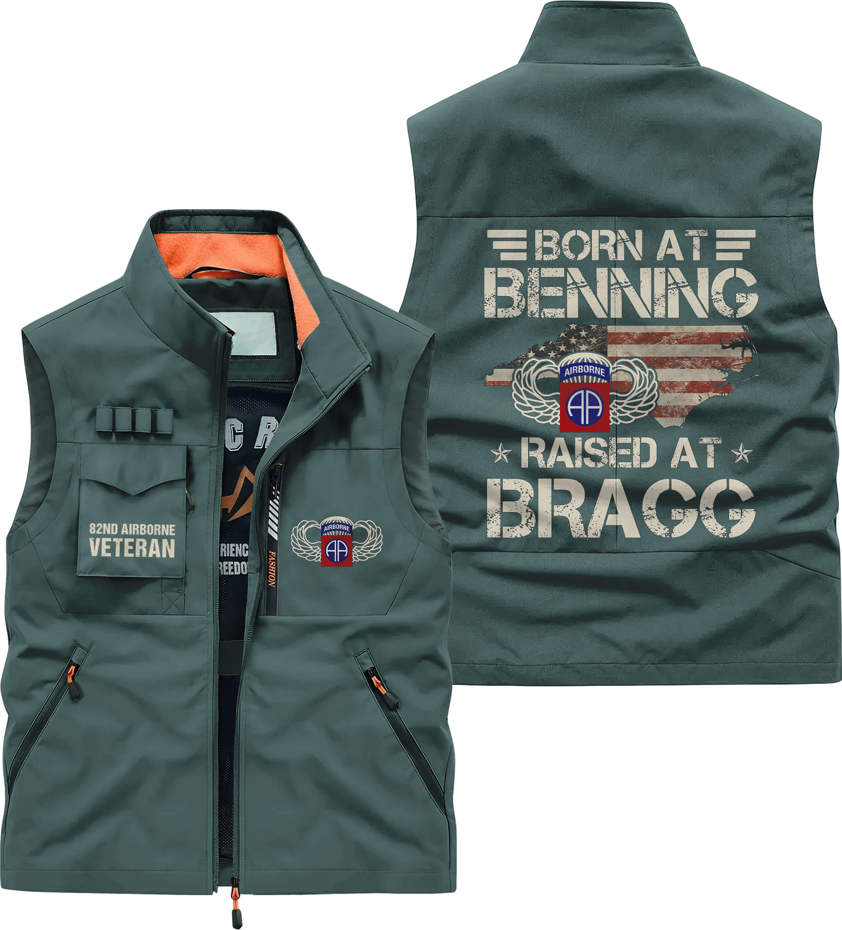 82nd Airborne Born At Benning Pocket Vest
