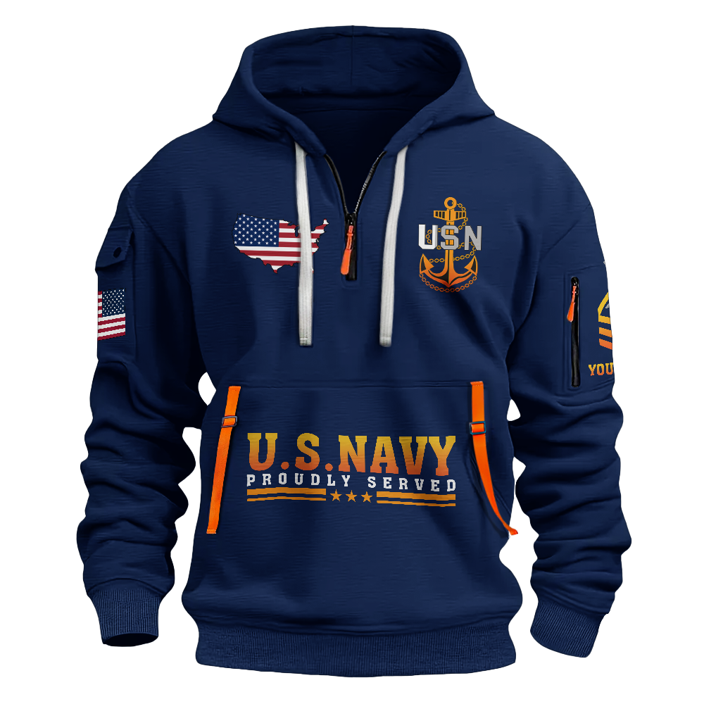 Less Than 1% Sunset Personalizable Quarter Zip Hoodie