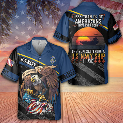 Have Ever Seen The Sunset From A Navy Ship Hawaiian Shirt