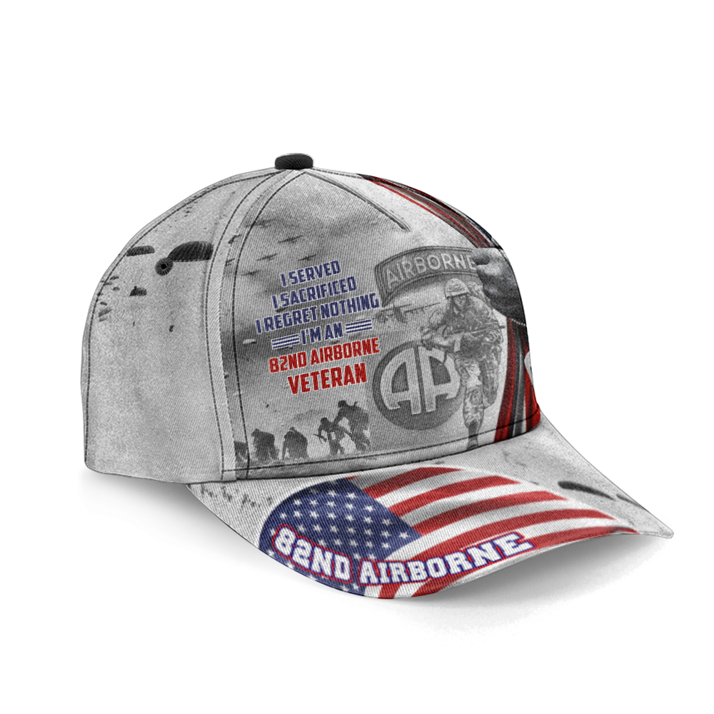 Served Sacrificed Regret Nothing Airborne Classic Cap