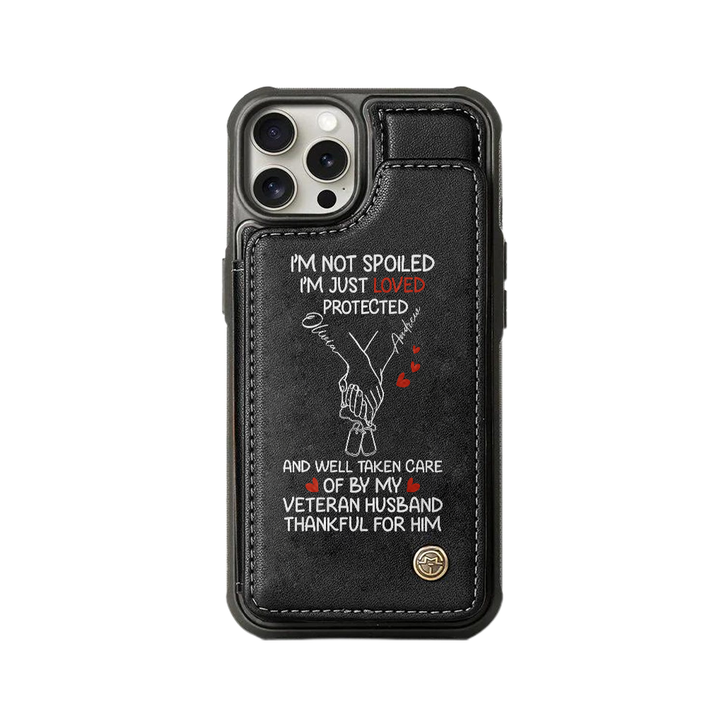 Personalizable Veteran's Wife Wallet Phone Case