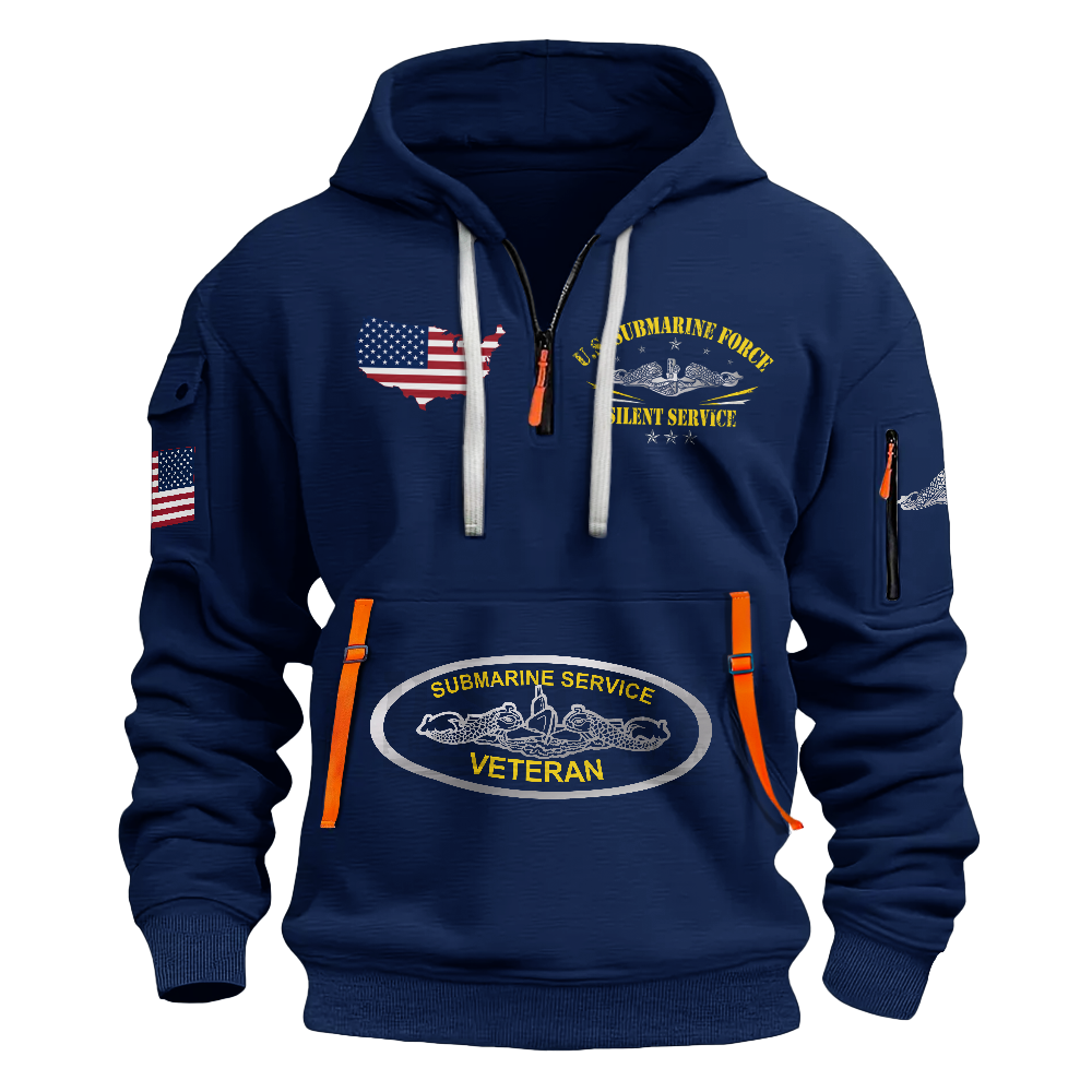 Navy Submarines Some Ships Are Designed To Sink Quarter Zip Hoodie