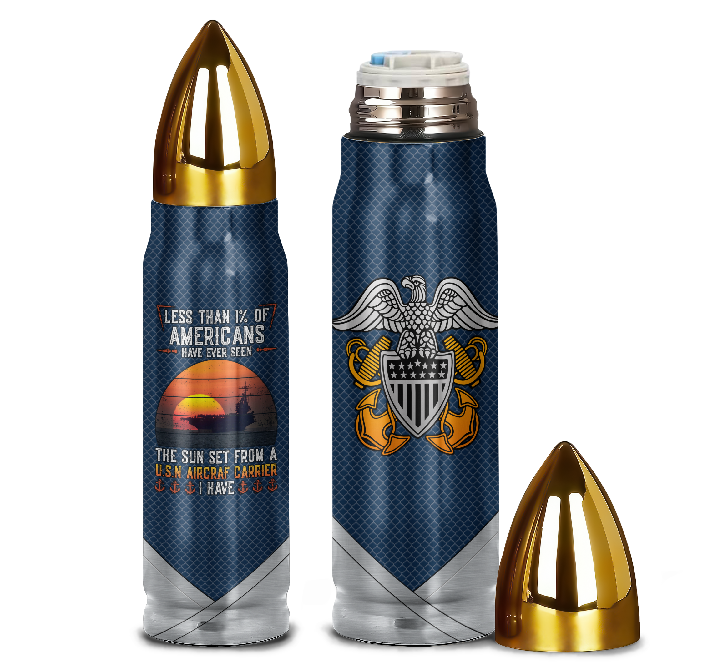 Less Than 1% Aircraft Carrier Personalizable Bullet Tumbler