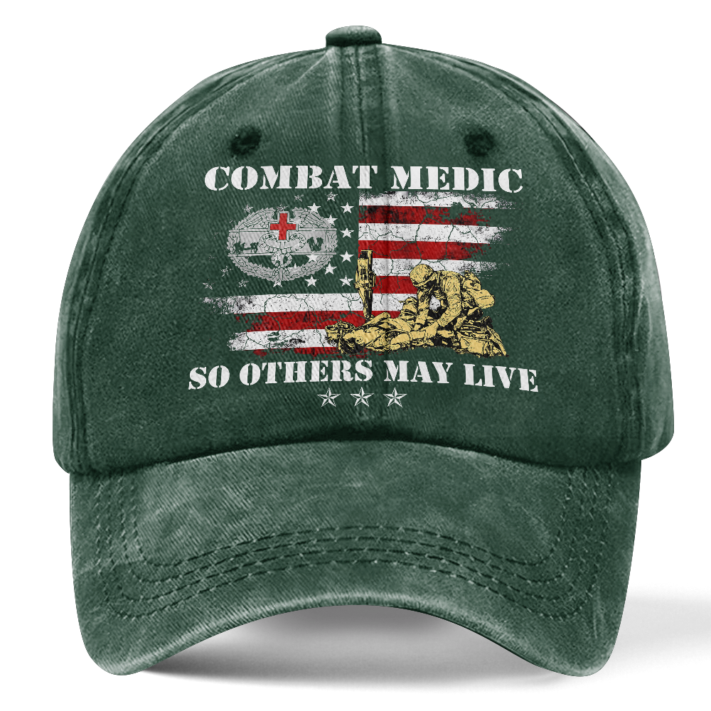 Personalizable Combat Medic Washed Cap