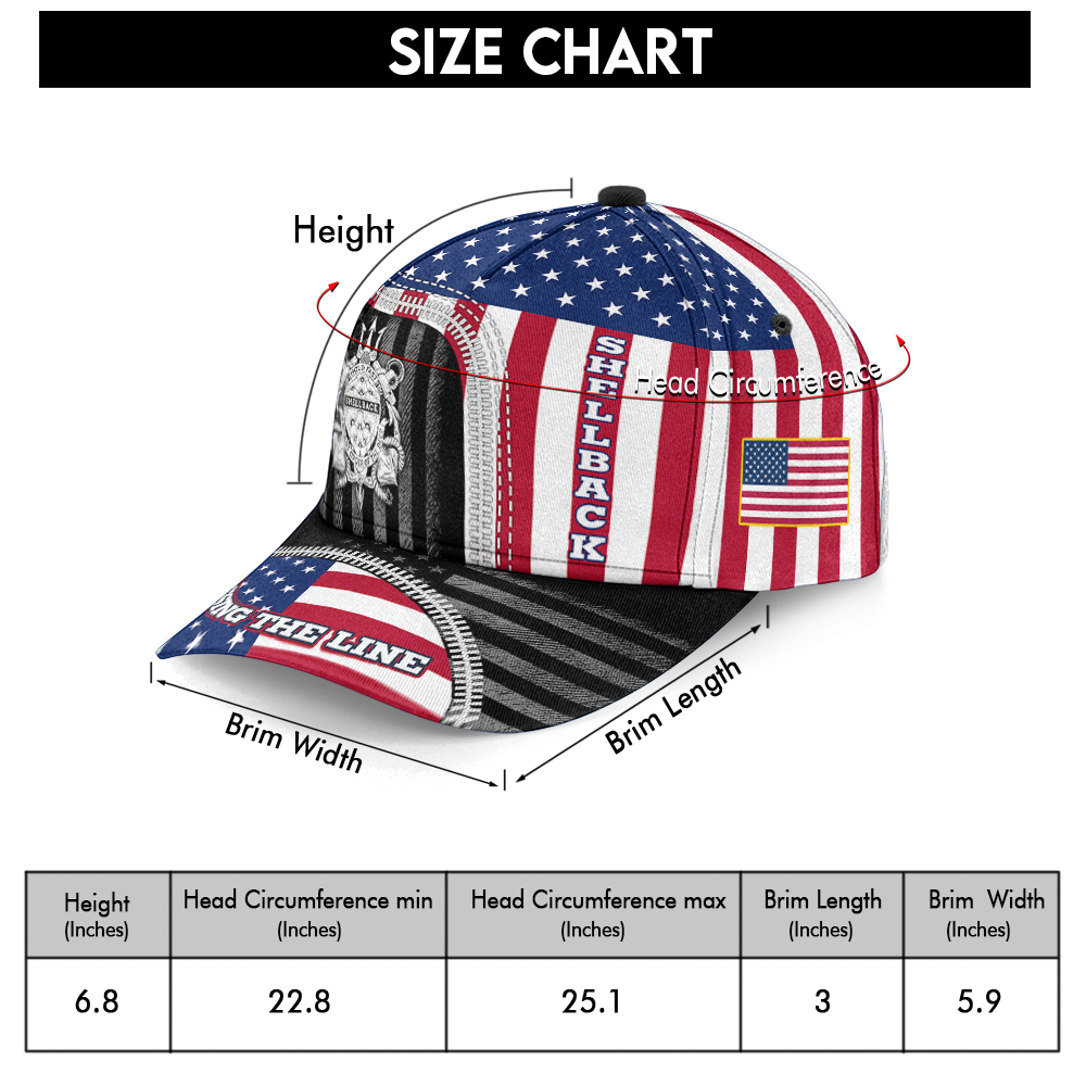 Shellback Crossing The Line Classic Cap