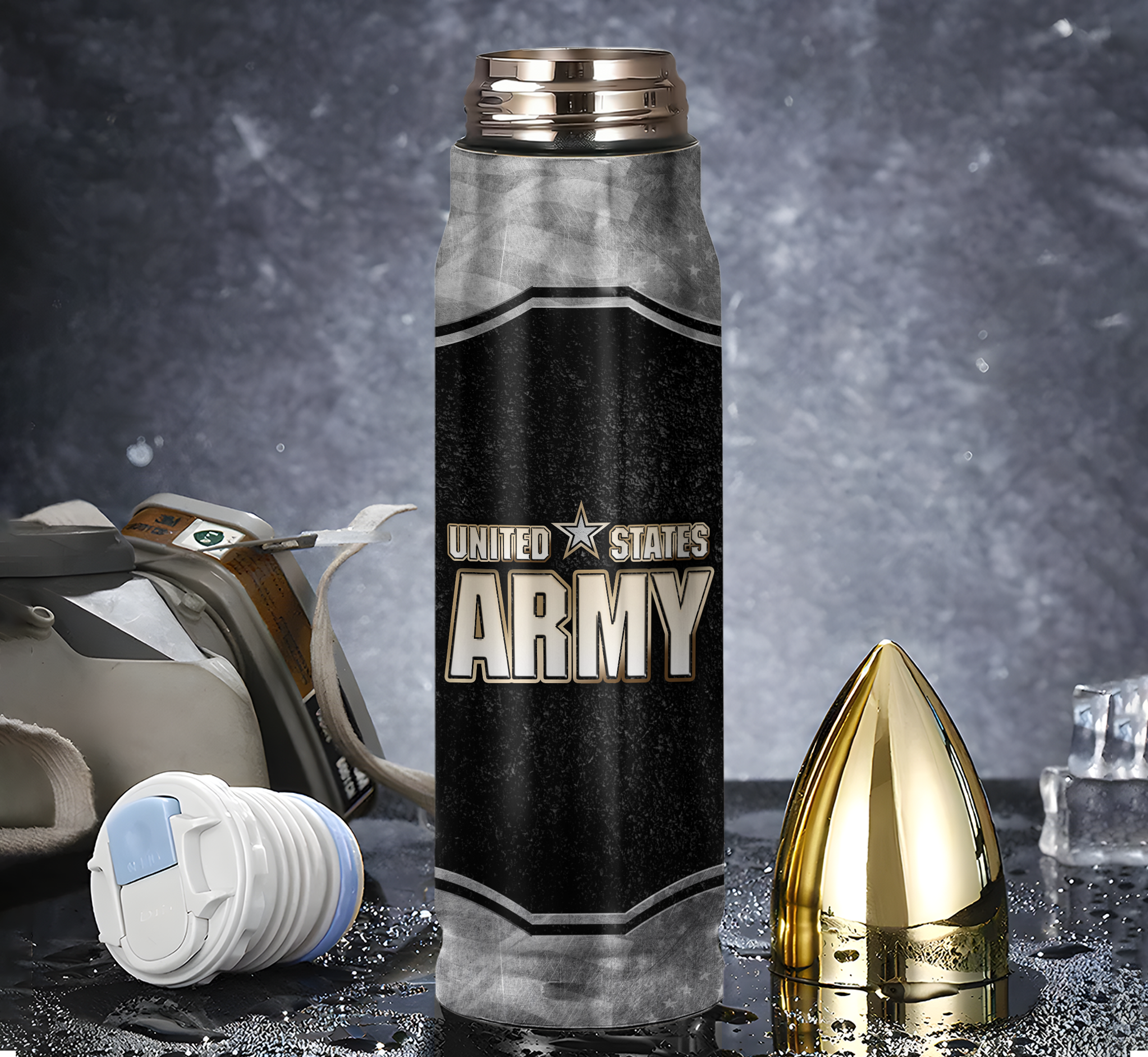 Army 250th Anniversary Bullet Tumbler